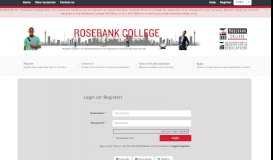 
							         Login | Rosebank College								  
							    