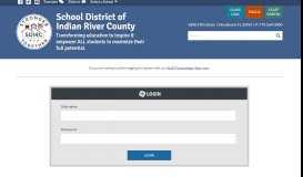 
							         Login - School District of Indian River County								  
							    