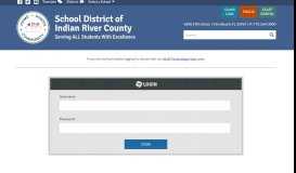 
							         Login - School District of Indian River								  
							    