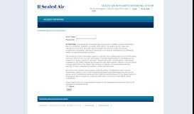 
							         Login - Sealed Air Integrated Reporting System								  
							    