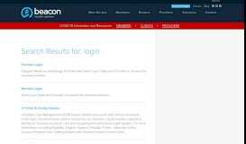 
							         login | Search Results | Beacon Health Options								  
							    