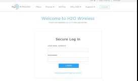 
							         Login / Sign Up - h2O Wireless								  
							    