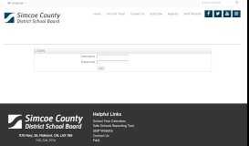 
							         Login - Simcoe County District School								  
							    