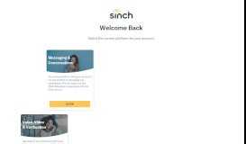 
							         Login | Sinch | Access your SMS, voice, video & verification services								  
							    