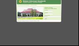 
							         Login Sistem Informasi Akademik - Universitas Sriwijaya								  
							    
