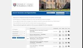 
							         Login - St Andrews' vacancies - University of St Andrews								  
							    