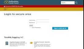 
							         Login - Staffordshire County Council								  
							    