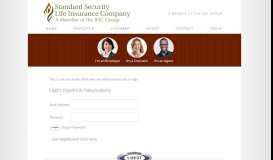 
							         Login - Standard Security Life Insurance Company of New York								  
							    