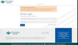 
							         Login - Stearns Bank Customized Portal								  
							    