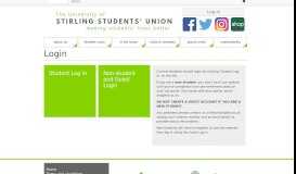 
							         Login - Stirling Students' Union								  
							    