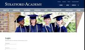 
							         Login - Stratford Academy								  
							    