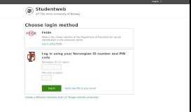 
							         Login - Studentweb								  
							    