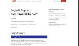 
							         Login & Support | ADP RUN Login for Employees and ...								  
							    