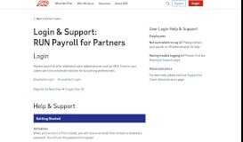 
							         Login & Support | RUN Payroll for ADP Partners | Accountants								  
							    