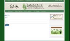
							         Login - Tamarack Property Management Co.								  
							    