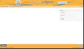
							         Login | Tamil Nadu e-District Certificates								  
							    