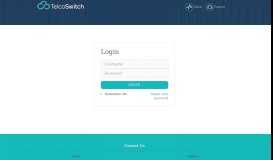 
							         Login | TelcoSwitch Portal | TelcoSwitch Limited								  
							    