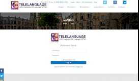 
							         Login - Telelanguage | Telelanguage								  
							    