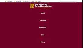 
							         Login - The American School Foundation								  
							    