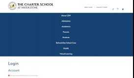 
							         Login - The Charter School at Waterstone K-5								  
							    