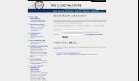 
							         login - THE CORONA STORE								  
							    