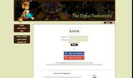 
							         Login - The Dofus Fashionista								  
							    