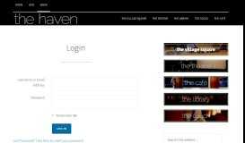 
							         Login - The Haven -								  
							    