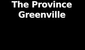 
							         Login - The Province Greenville								  
							    