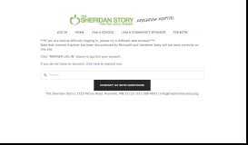 
							         Login — The Sheridan Story Program Portal								  
							    