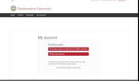 
							         Login - Tickets - Northeastern University								  
							    