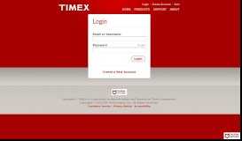 
							         Login - Timex								  
							    