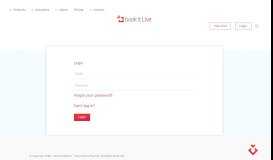 
							         Login to access your bookitLive Booking System dashboard								  
							    