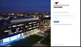 
							         Login to Aston University								  
							    