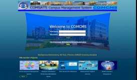 
							         Login to COMSATS Campus Management System								  
							    