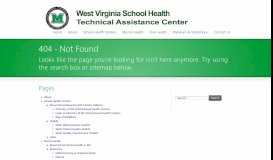 
							         Login to Directory of WV School-Based Health Centers | MUTAC								  
							    