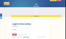 
							         Login to Free Lottery								  
							    
