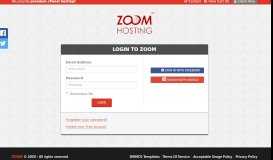 
							         Login to manage your account - ZOOM Hosting								  
							    