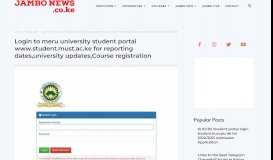 
							         Login to meru university student portal www.student.must.ac.ke for ...								  
							    