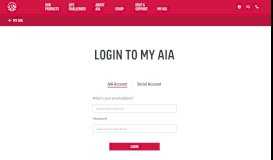 
							         Login to My AIA								  
							    