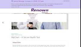 
							         Login to Mychart - Secure Patient Portal | Renown Health								  
							    