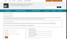 
							         Login to MyGTCS | General Teaching Council for Scotland								  
							    