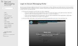
							         Login to Secure Messaging Portal | Secure Messaging								  
							    