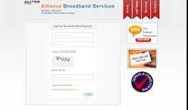 
							         Login to Secured Online Payment - Alliance Broadband ...								  
							    