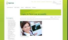 
							         Login to Sparrow accounts - MySparrow - Sparrow Health System								  
							    