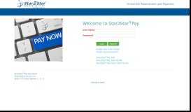 
							         Login to Star2Star®Pay								  
							    