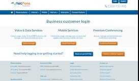 
							         Login to the MyNetFone business customer portal - MyNetFone								  
							    