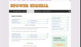 
							         Login to the Portal - Npower								  
							    
