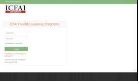 
							         Login to the site - ICFAI Flexible Learning Programs								  
							    