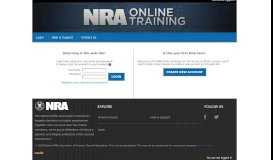 
							         Login to the site - NRA Online Training								  
							    