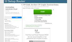 
							         Login to TP-Link Archer C9 Router - SetupRouter								  
							    